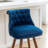 Roundhill Furniture Elvara Set of 2 Button-Tufted Counter Stools with Nailhead Trim-1634937320