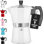 Cafetière à espresso Zovay Moka Pot - étanche, acier inoxydable, facile à nettoyer, poignée et bouton résistants à la chaleur