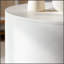 Ensemble de 2 tables basses rondes avec rangement dissimulé - Tables d'appoint modernes en MDF ondulé peint pour petits espaces, entièrement assemblées
