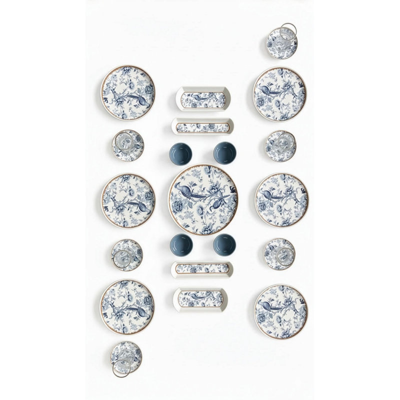 Ceramic Dinnerware Set Piece - Service for 6