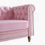 Canapé Chesterfield en velours de 84,65 pouces pour le salon