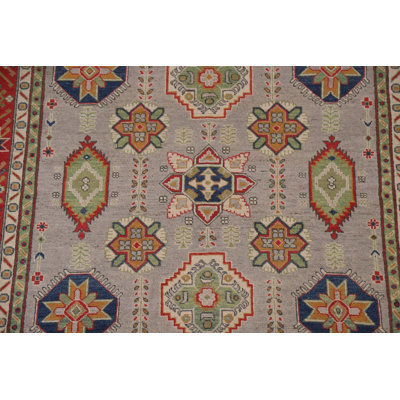 Geometric Kazak Oriental Area Rug 6x10