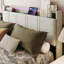 Upholstered Bed Frame with Charging Station & Headboard Storage, Hydraulic Lift-Up Base-1889589583