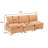 3-Seat Upholstered Sectional Sofa-1848536493