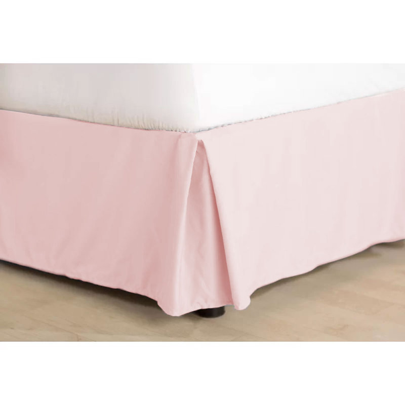 14" Soft Microfiber Bed Skirt - Basics by Wayfair™, Full, Rose Blush