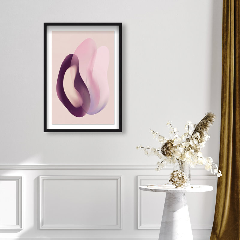 Soft Love Print by Oliver Gal, 37.5"H x 25.5"W, Black Shadowbox