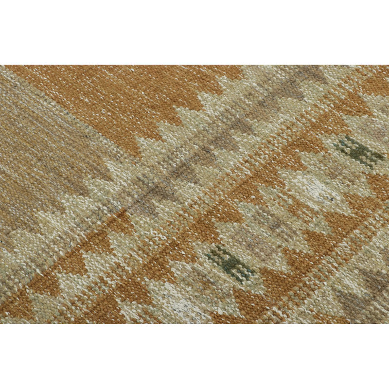 Sacndinavian Wool Geometric Area Rug, Rectangle 6' x 9'