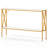 Narrow Console Table 2-tier Entryway Table With Storage 2 Support Bars Sofa Table White