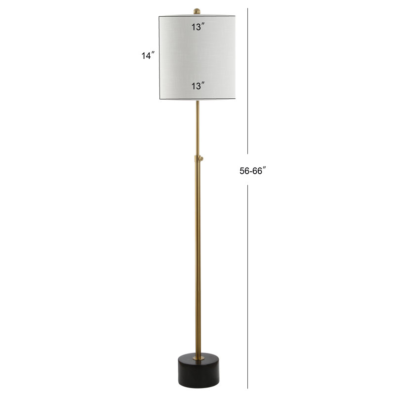 Classen 66'' Brass Gold Traditional Floor Lamp