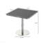 Table carrée bistro moderne tulipe 31,5 pouces avec plateau en faux marbre, facile à assembler, structure en métal robuste-204080000-204080007