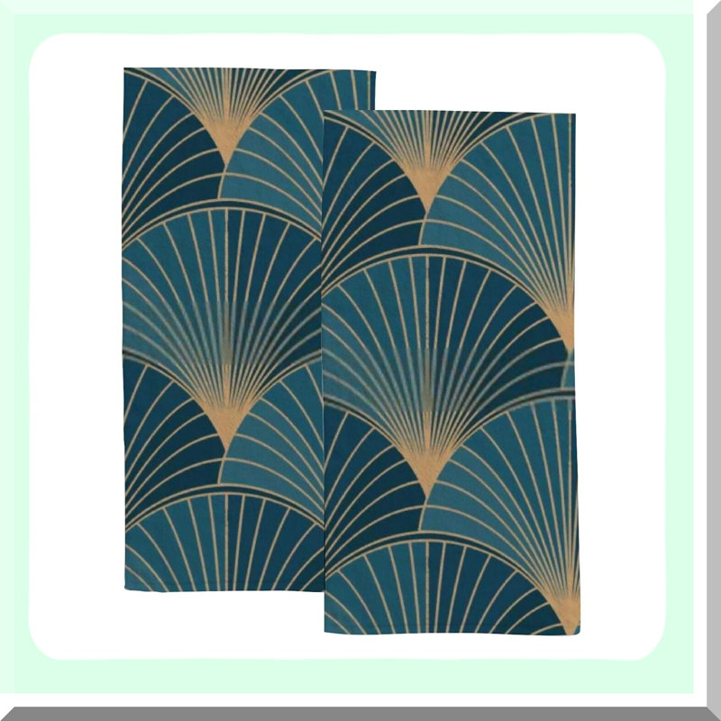 Golden Deco Quick-Dry Microfiber Towels - Ultra Soft & Highly Absorbent, 30x15 Inch, Set of 2 for Bathroom & Kitchen