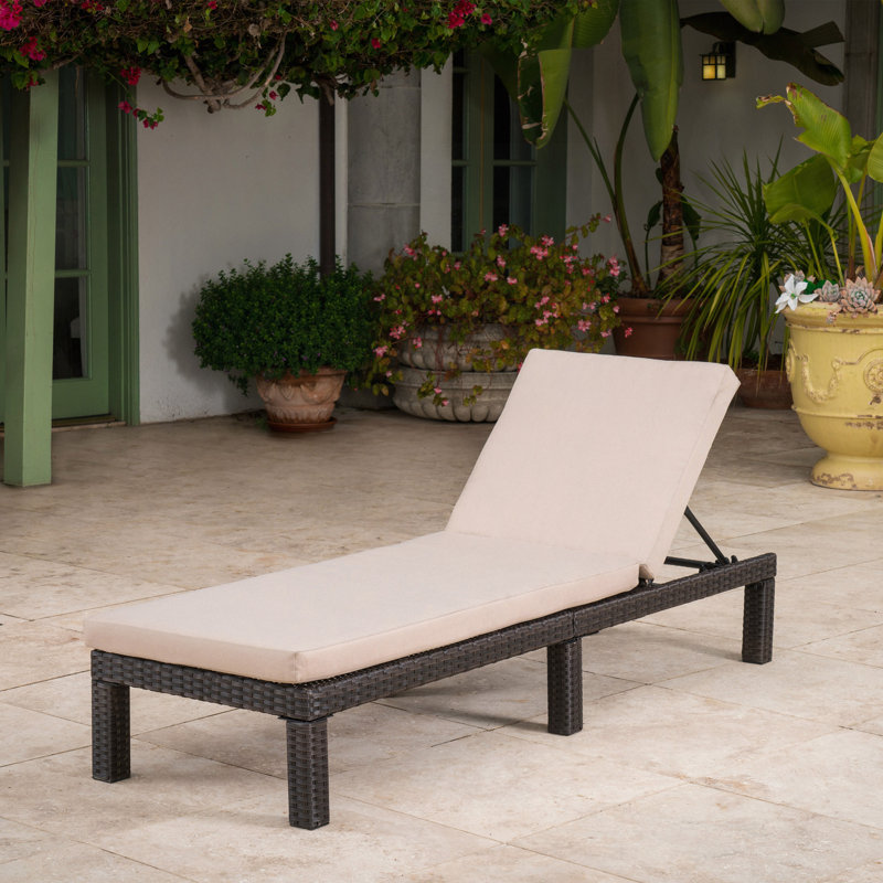 Chaise longue Kd, structure avec coussin