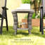 Table d'appoint/basse en osier pour l'extérieur-1877024312