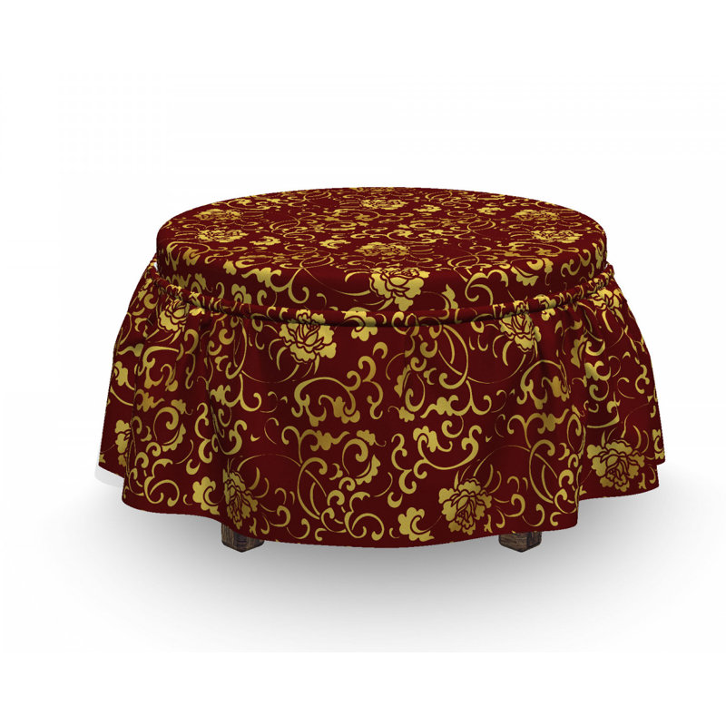 Housse pour repose-pieds antique oriental