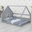 Lit maison avec fenêtre et clôture, DEL-2895453