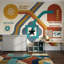 Papier peint moderne Mid Century-1507633760-1507633767