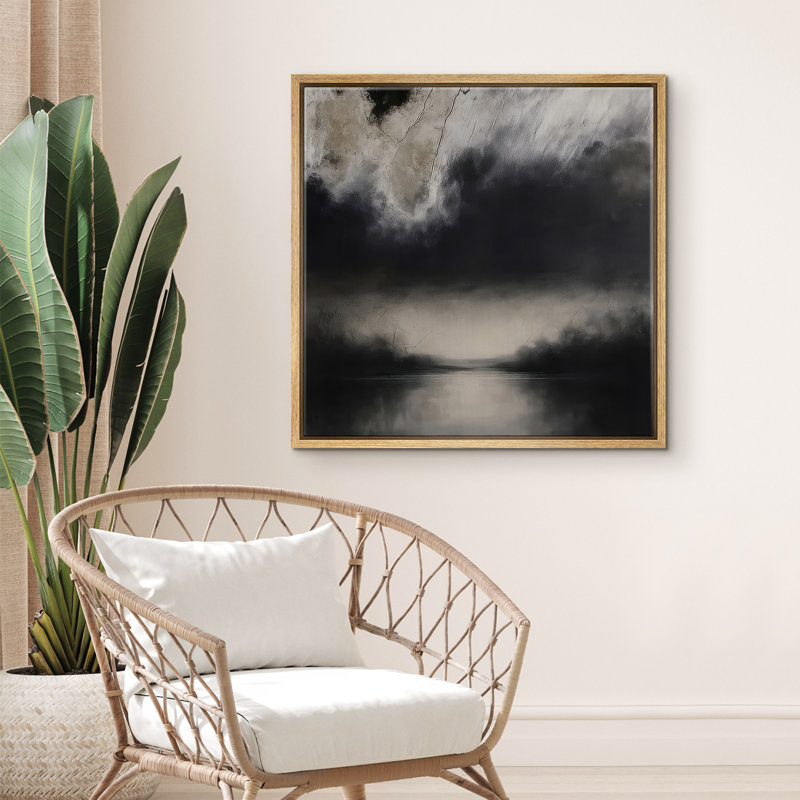 Reproduction d'art encadrée sur toile pour décor moderne neutre, Naturel, H 16 po x l 16 po