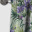 Rideau occultant floral vert mauve et vert sérénade en bambou - 1 panneau-107545848