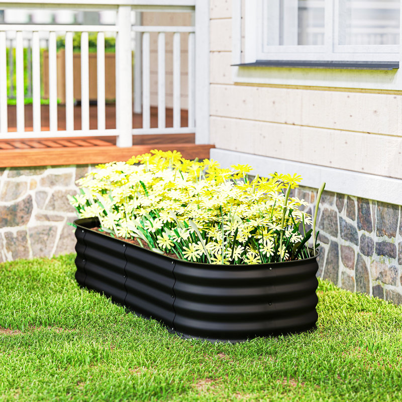 Metal Planter Box, Black
