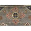 Tapis oriental tribal en laine gris noué à la main 2 pi 11 po x 4 pi Kazak Kazak
