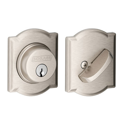 Single Cylinder Deadbolt with Camelot Trim