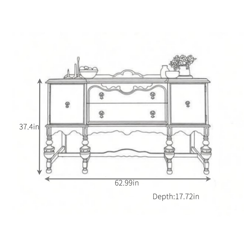Buffet multifonctionnel pour la maison