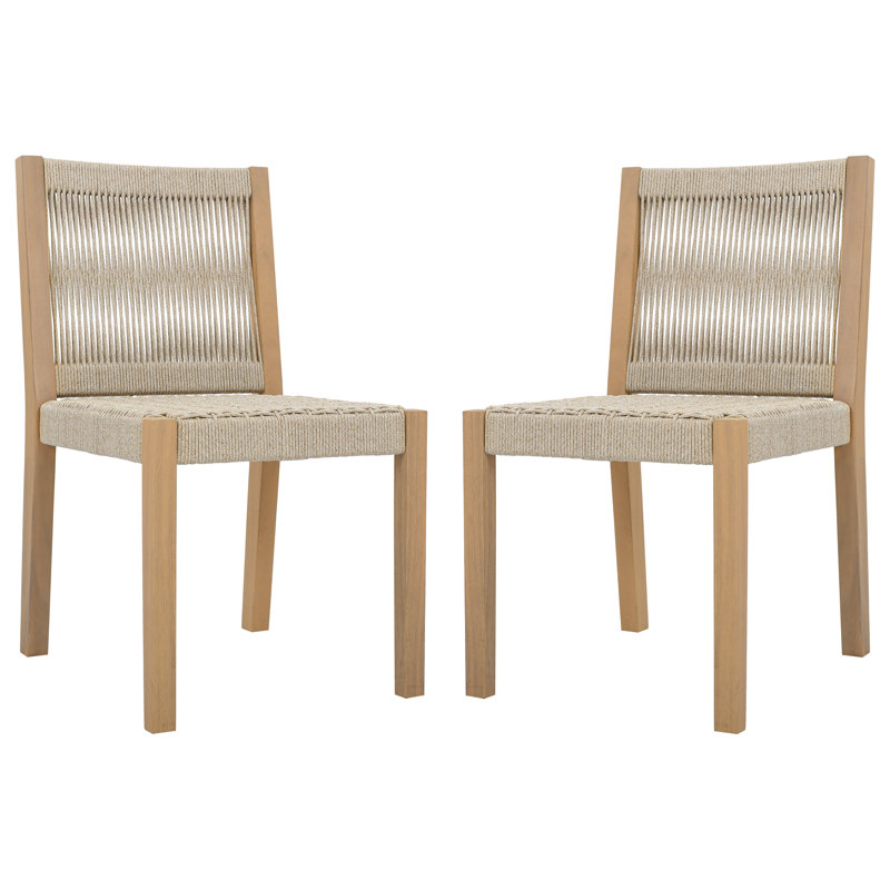 Ensemble de 2 chaises Azariya, Oak / Heather Tan