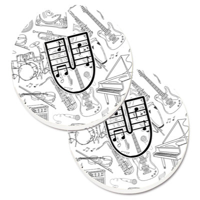 Sous-verre musical letter note