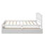 Lit plateforme simple avec tiroirs de rangement et tête de lit-502637932