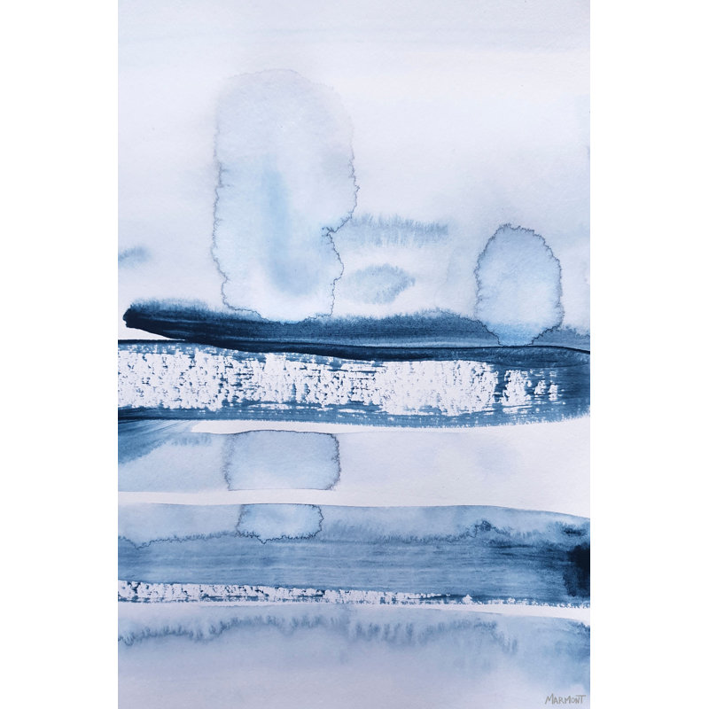Turbulence 1 Piece Wrapped Canvas Painting, 38cm H x 25cm W x 3.81cm D