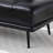 55"Inch Width Modern End of Bed Bench, Faux Leather Upholstered With side table, 360-degree Swivel tray couch-112917704