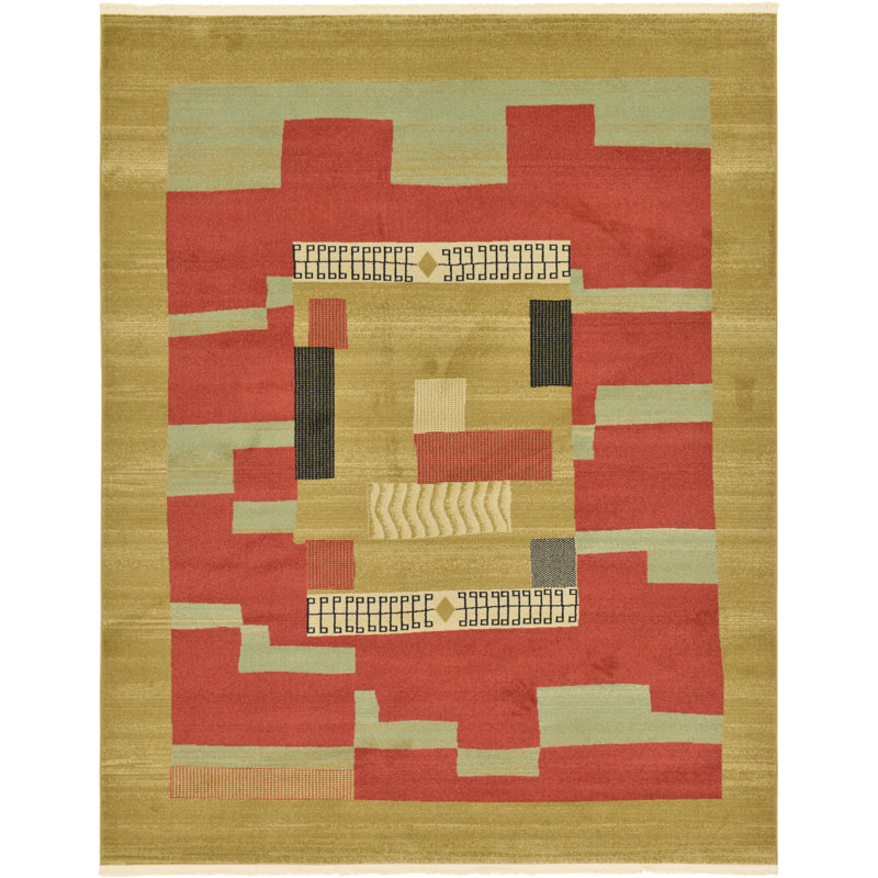 Tapis géométrique Abrigail, Rectangle 5 pi 1 po x 8 pi