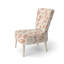 Chaise abstraite rembourrée - Fauteuil boho terra orange-1272291450