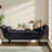Velvet Upholstered Storage Bench-1372117905