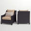 Chaise de patio avec coussins Sunbrella Fionnula-19504844