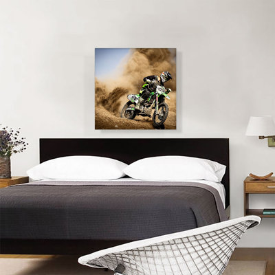 " Dirt Bike Motocross Dust Cloud "