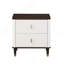Modern Wooden Bedroom 2-Drawers Nightstand With USB Port 1Pc