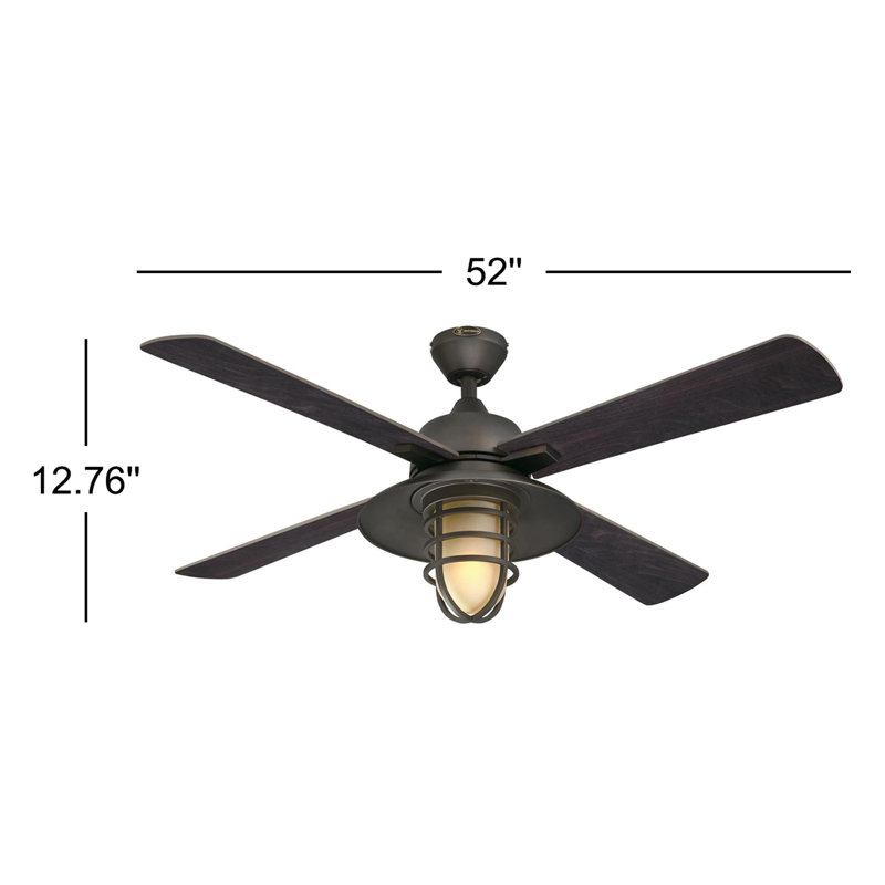 52'' Ceiling Fan with Light Kit