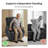 27.2'' Extra Wide Power Recliner Lift Chair with Massage and Heat, Fabric-1265352427