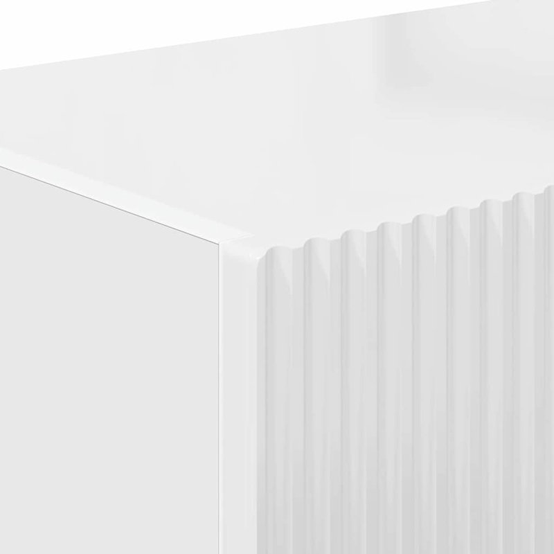 Unfinished TV Stand, Gloss White, 29.5cm H x 98cm L x 31cm W