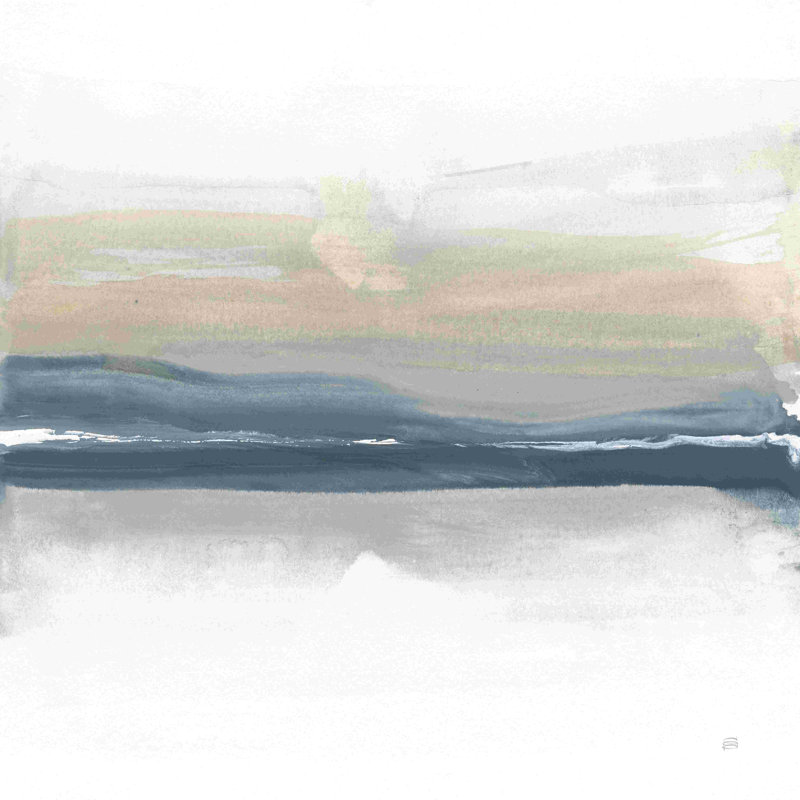 «Tonal Blue Grey II» par Chris Paschke - reproduction imprimée, H 12 po x l 12 po, Non, Toile tendue