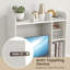 3-Tier Multipurpose Desk Bookshelf with 4 Shelves-2078174556