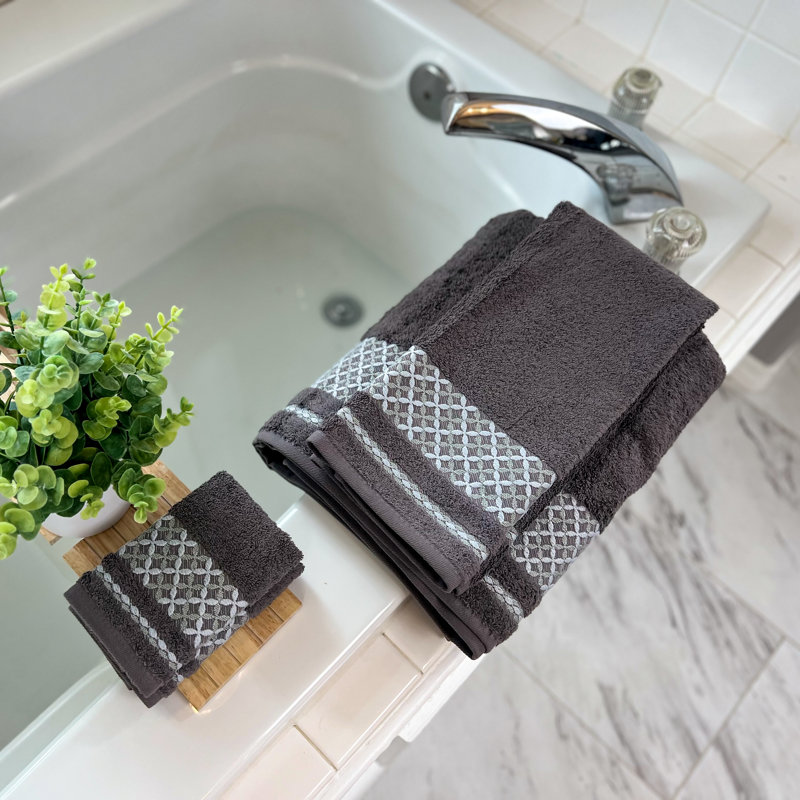 Serviettes de bain KAFTHAN, Gris foncé