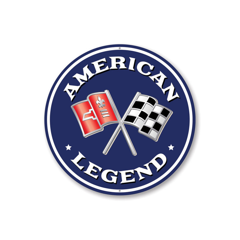 Plaque en aluminium Chevy American Muscle Car, H 12 po x l 12 po x P 0,04 po
