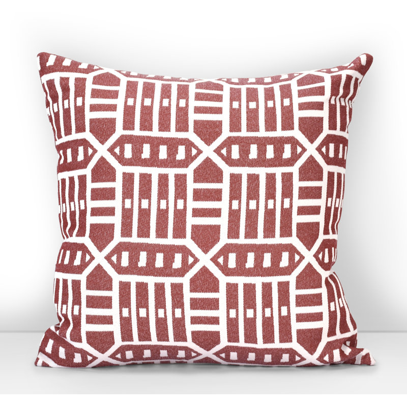 Housse et insert de coussin d'extérieur carré Pacifica, Roland rouge, H 24 po x l 24 po