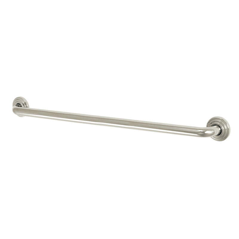 Barre d'appui extensible 32 po x 1-1 / 4 po Kingston Brass Restoration, Nickel poli, H 2,81 po x l 14,81 po x P 2,75 po