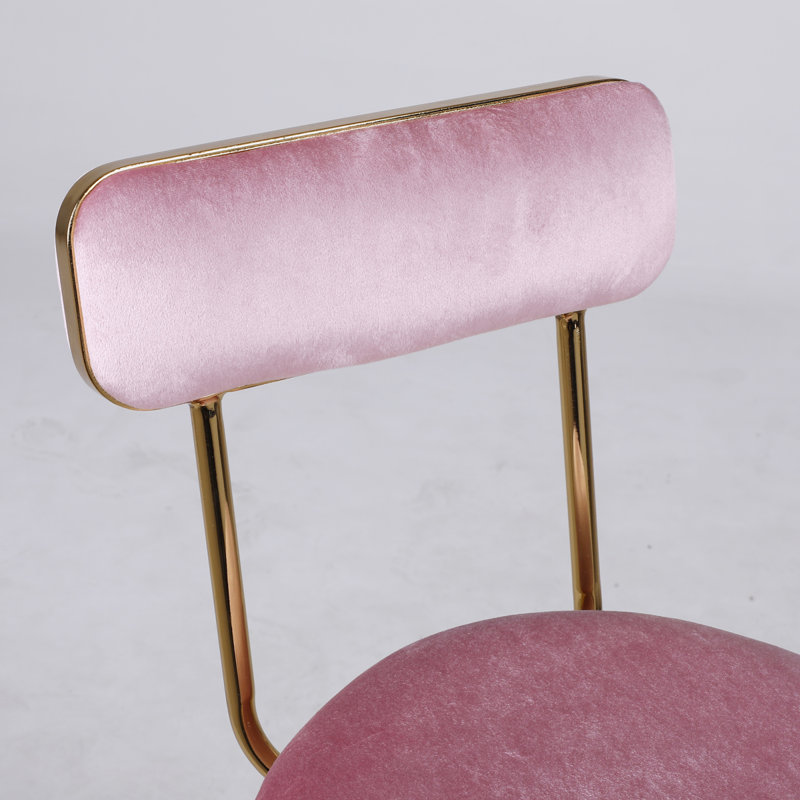 Tabouret pivotant à hauteur réglable, Rose
