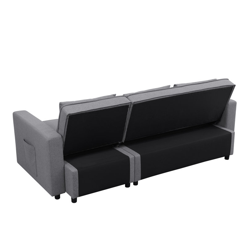 Canapé convertible moderne avec lit escamotable et inclinaison réglable