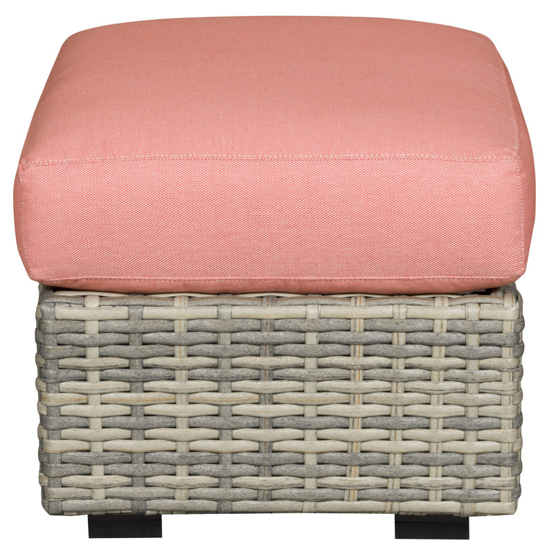 Montclair Outdoor Ottoman, SB-Cove Pebble Sunbrella®
