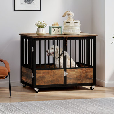 Archie & Oscar Industrial Heavy Duty Dog Crate Kennel with 2 Doors